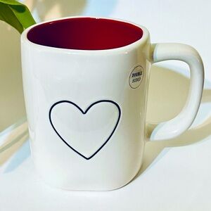 Rae Dunn Double Sided Heart ❤️ Mug